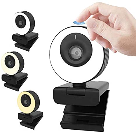 Webcam com Ring Light