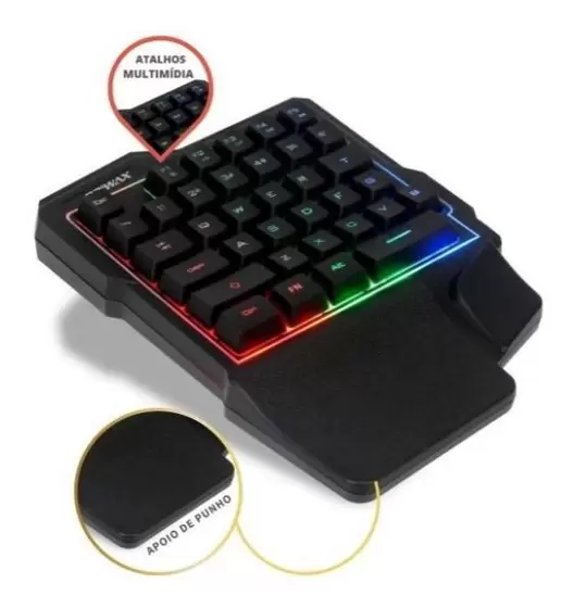 teclado gamer hand single