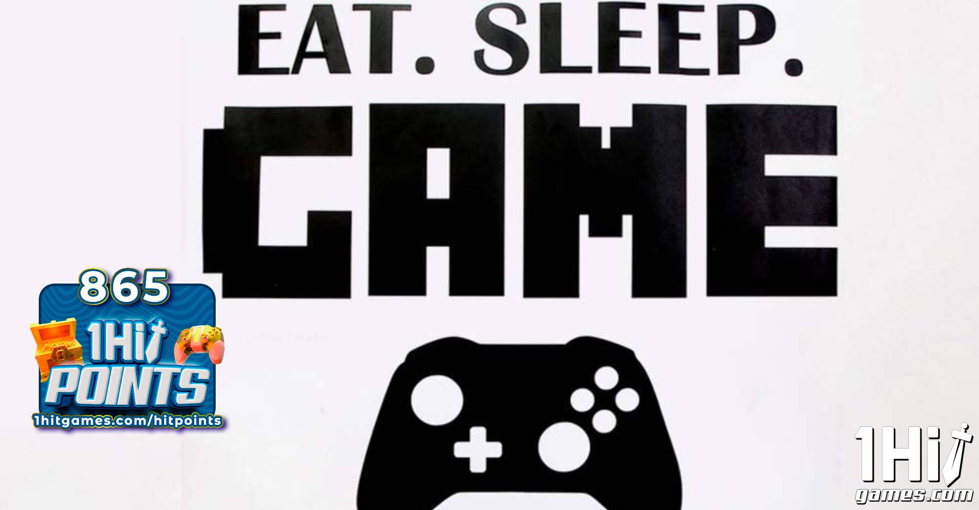 Adesivo de parede  Gamer “EAT Sleep Game”