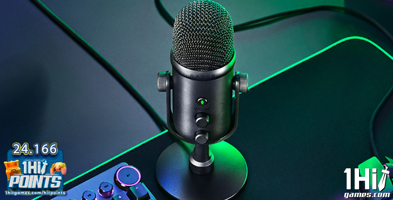 Microfone gamer Razer Seiren V2 Pro 