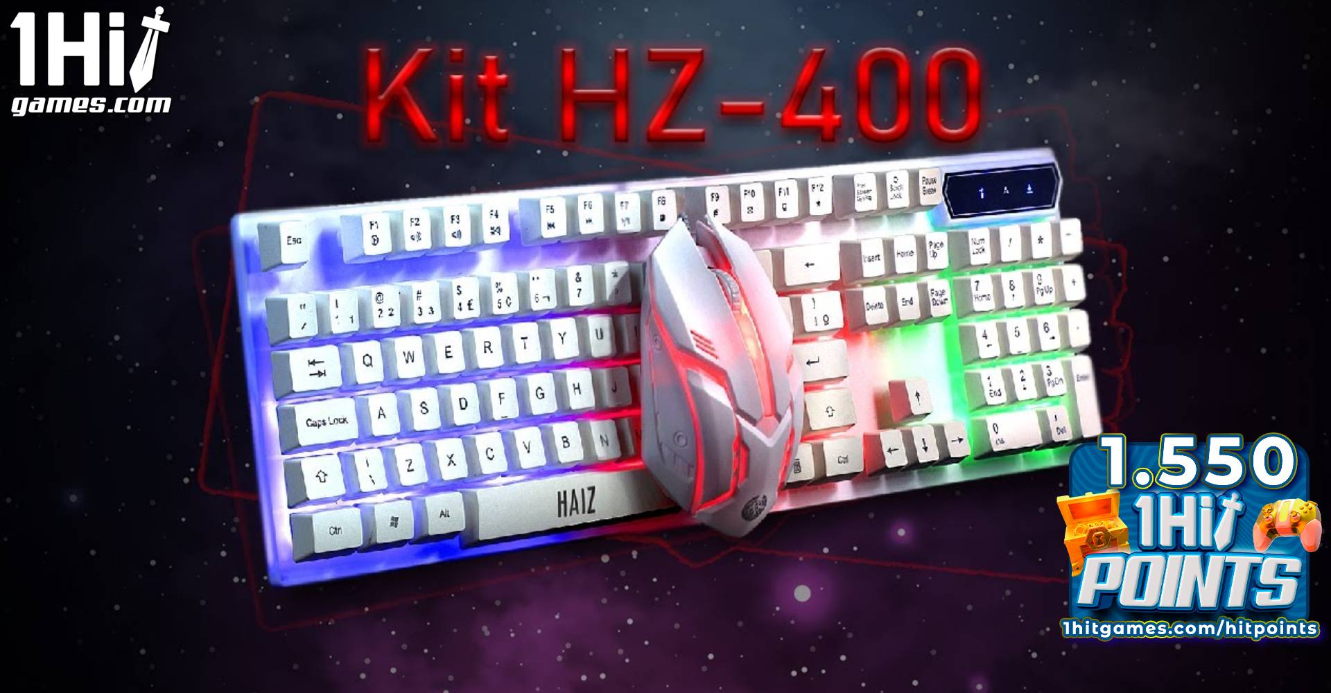 Kit Teclado e Mouse HZ400 – HZ300 – Haiz