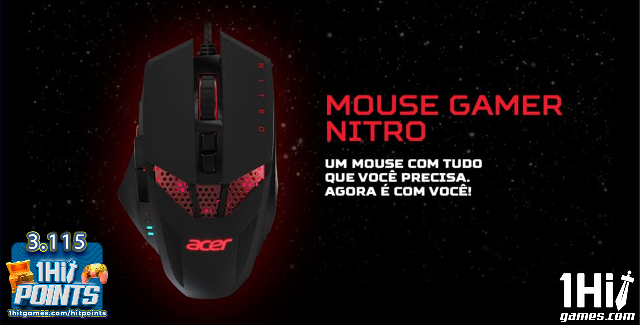 Mouse Gamer Óptico Acer Nitro