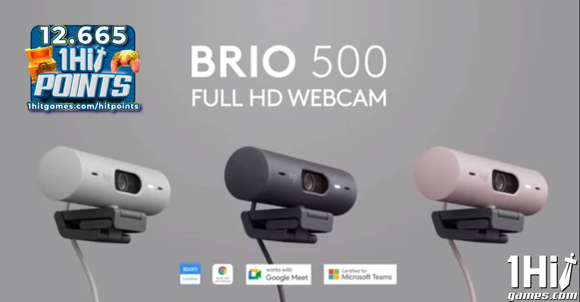 Webcam Logitech BRIO 500 Full HD