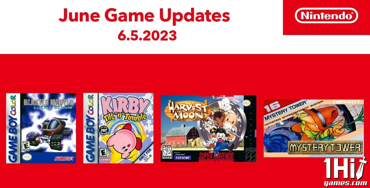  Nintendo Switch Online de junho: quatro novos jogos retrô